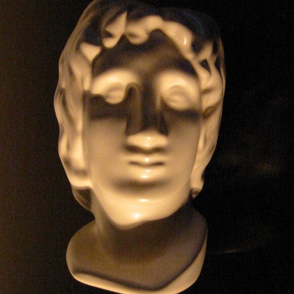 Italian Ceramic Figure Head Bisque Pottery Bust - Picture 6 of 9